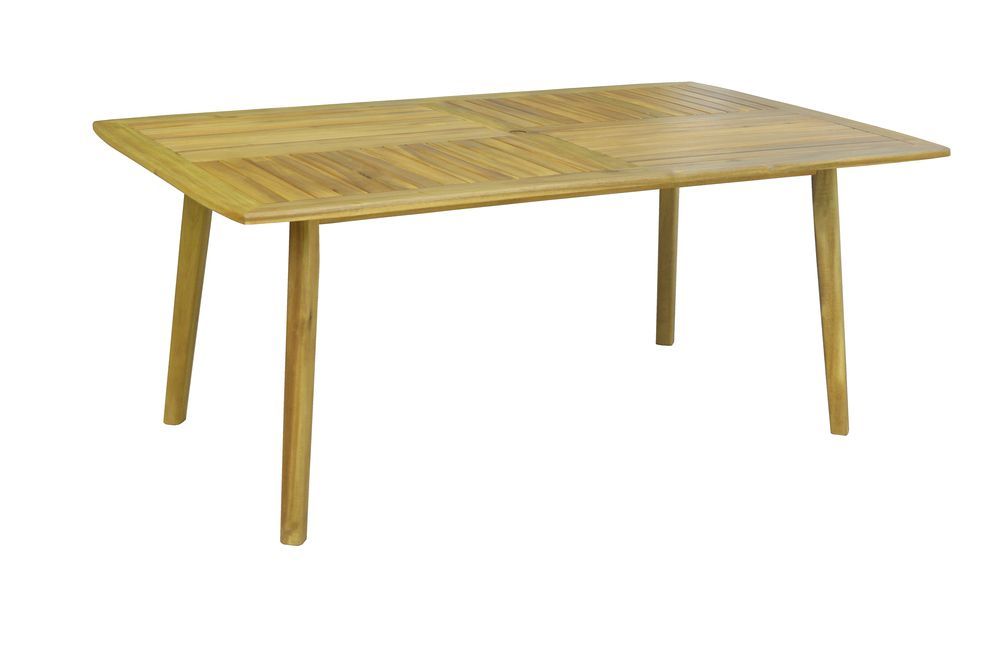 Bytelný stůl z masivu - tvrdé akáciové dřevo, zahrada / interér, 110x180 cm