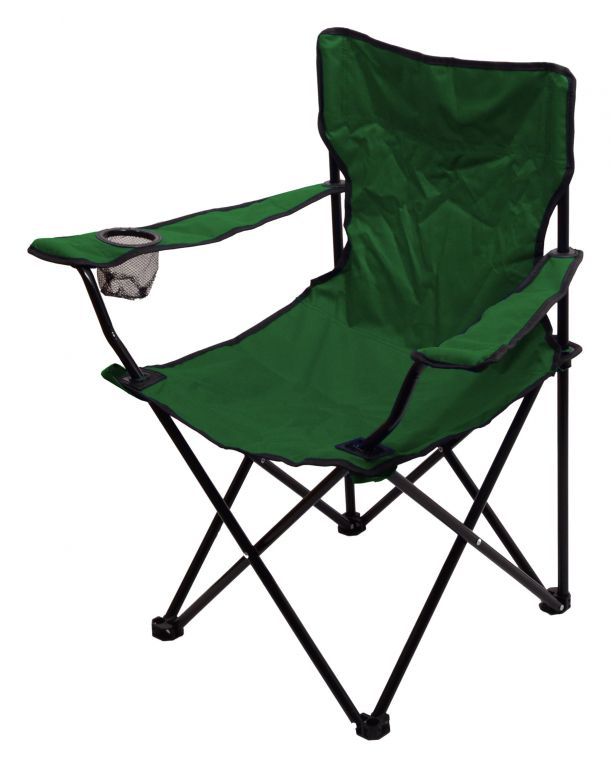 Malá kempinková / rybářská skládací židlička, tmavě zelená