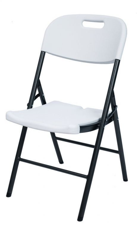 Skládací židle venkovní + vnitřní, catering / pořádání akcí, kov + plast, bílá