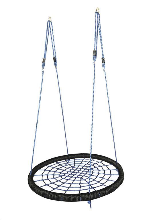 Houpačka kruh s lany venkovní + vnitřní k zavěšení, do 150 kg, průměr 100 cm