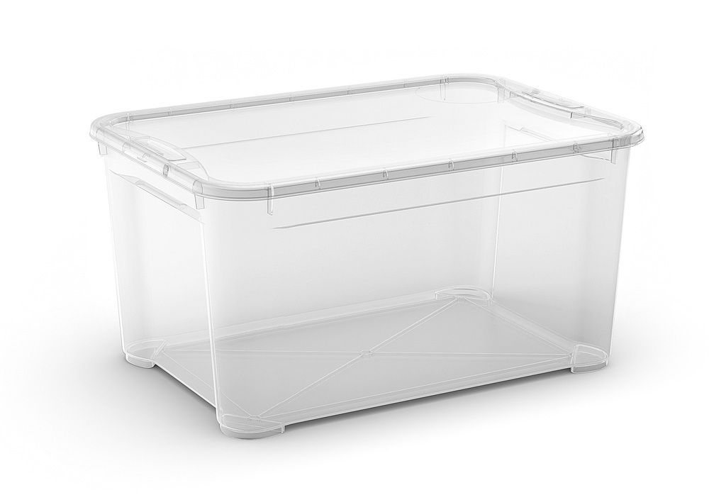 Velký úložný plastový box s víkem do domácnosti / dílny / spíže, 47 L, 39x28,5x55,5 cm