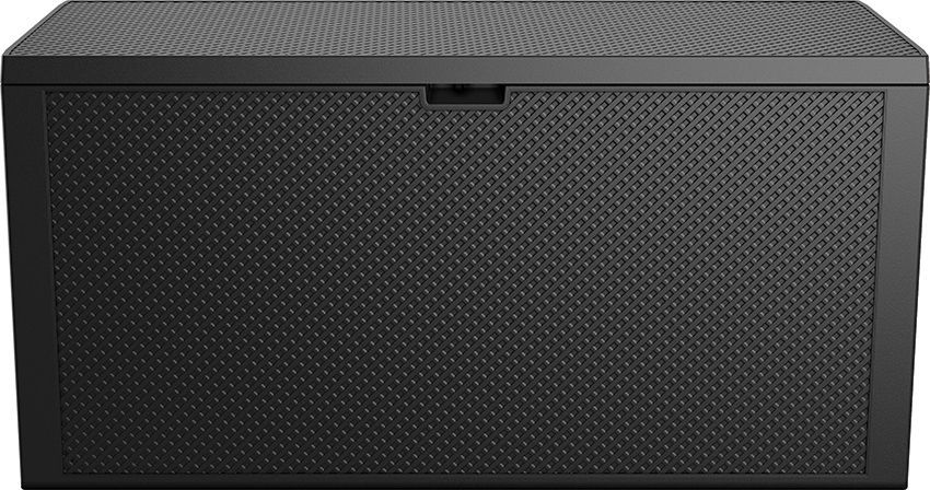 Velký plastový venkovní úložný box na polstry / nářadí 270 L, grafit (tmavě šedý)